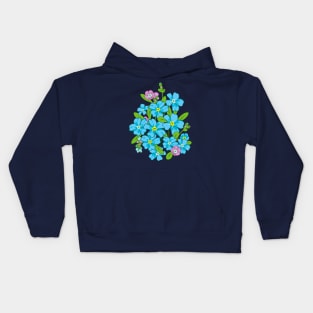 Forget-Me-Not. Flowers Kids Hoodie